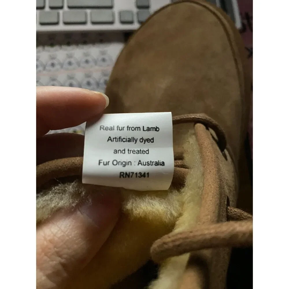 L.L. Bean Wicked Good Lodge Chukka Boots Mens 10 Med Suede Shearling Moccasin